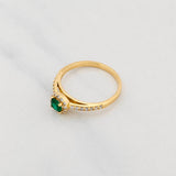 Anillo Halo Tupido 2.35g / T7 1/4 Oro Amarillo 18K