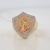 Anillo Ancla 9.05g / T9 3/4 Tres Oros 18K