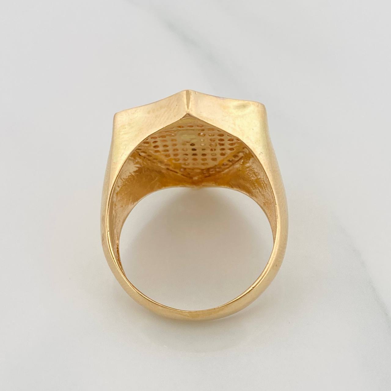 Anillo Ancla 9.05g / T9 3/4 Tres Oros 18K