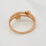 Anillo Corazon 2.2g / T6 1/4 Oro Rosa 18K