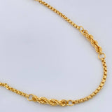 Cadena Lazo Veneciana 5.4gr / 45cm / Oro Amarillo +3 18K +