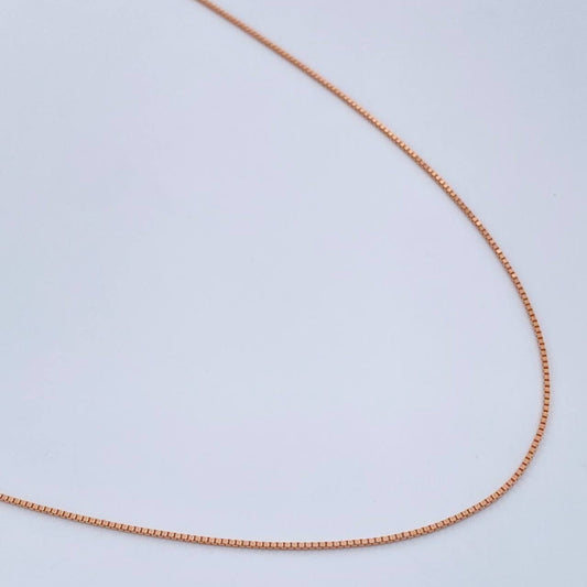 Cadena Veneciana 1.05gr / 45.5cm / Oro Rosa +3 18K +