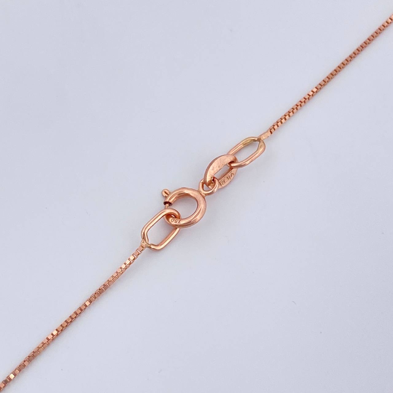 Cadena Veneciana 1.05gr / 45.5cm / Oro Rosa +3 18K +