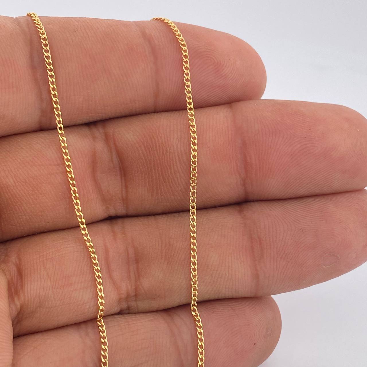 Cadena Mini Cubana 1.1gr / 44.5cm / Oro Amarillo +1 18K %