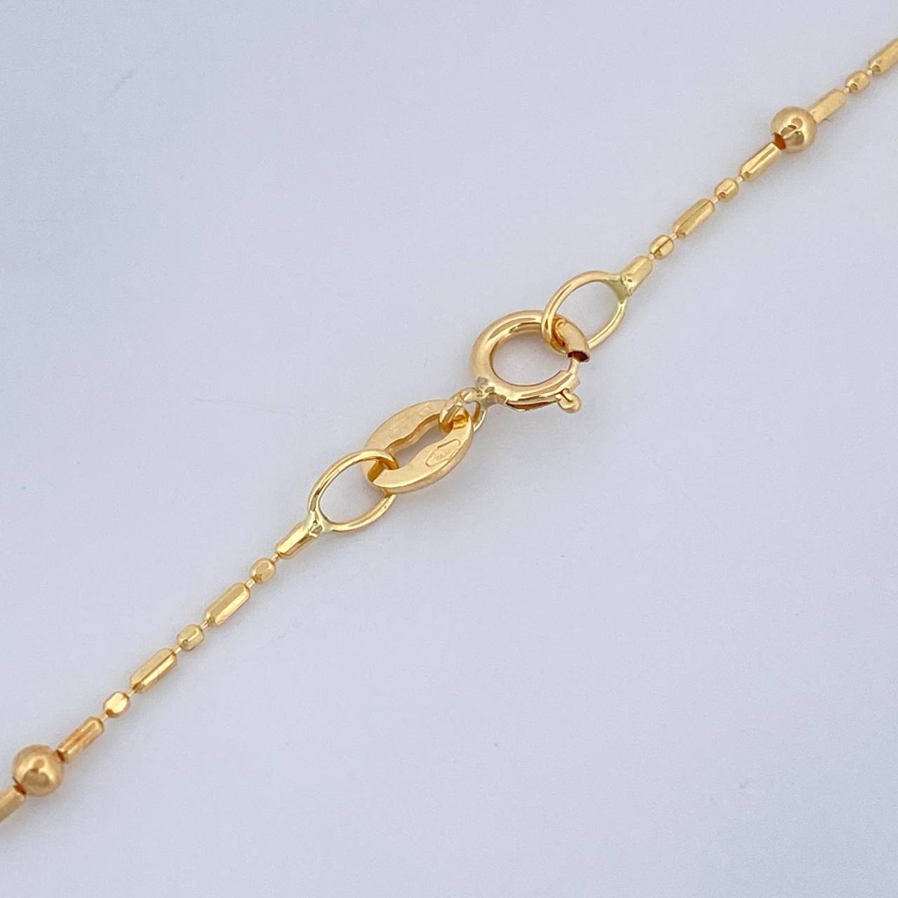 Cadena Morse Bolas 1.9gr / 45.5cm / Oro Amarillo +3 18K +