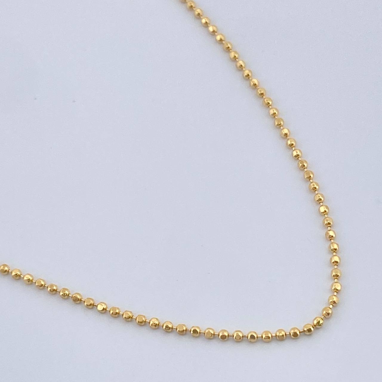 Cadena Militar 1.3gr / 45.2cm / Oro Amarillo +3 18K +