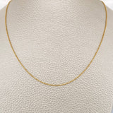 Cadena Militar 1.9gr / 45.2cm / Oro Amarillo +3 18K +