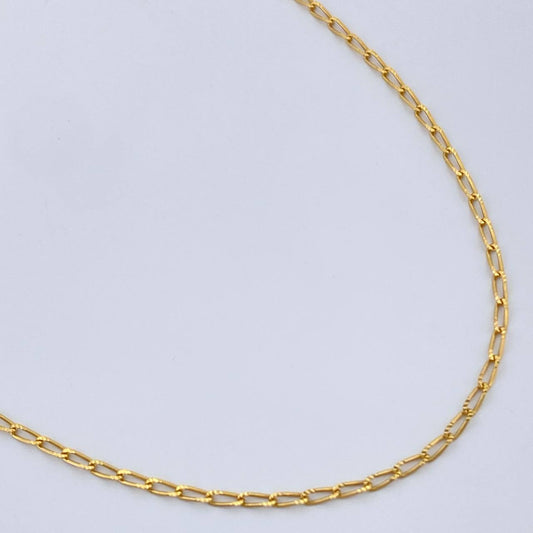 Cadena Espiga 1.65gr / 45.2cm / Oro Amarillo +3 18K +