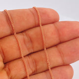 Cadena Franco 3.2gr / 50cm / Oro Rosa +3 18K &