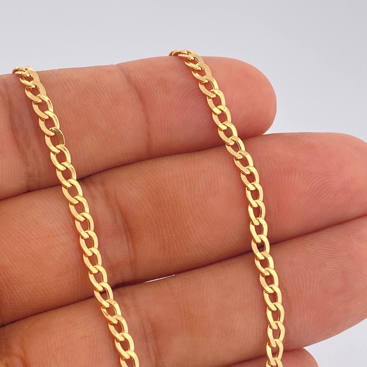 Cadena Cubana 3.65gr / 51cm / Oro Amarillo +1 18K &