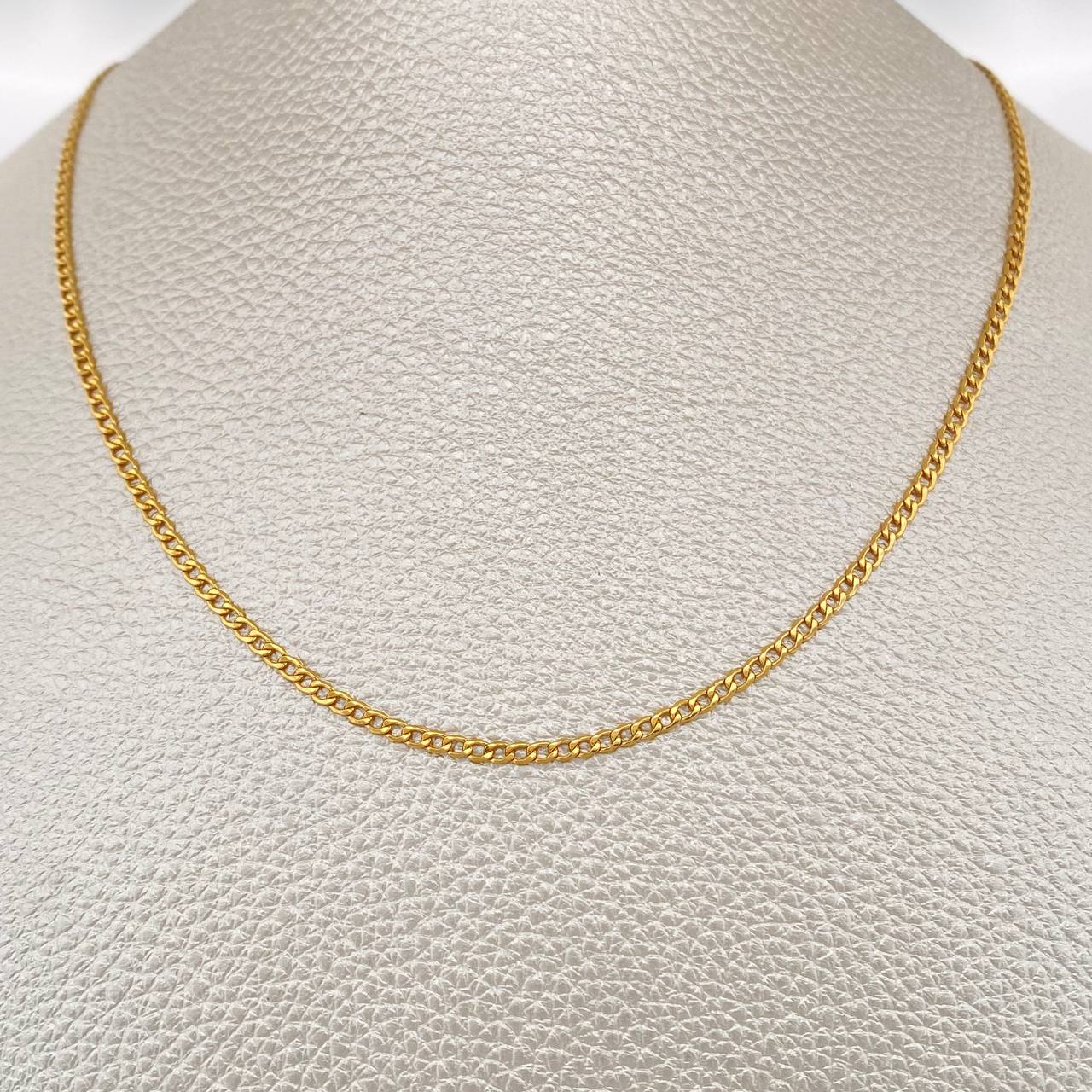 Cadena Cubana 2gr / 45cm / Oro Amarillo +1 18K &