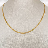 Cadena Cubana 2gr / 45cm / Oro Amarillo +1 18K &