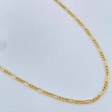 Cadena Figaro 1.7gr / 60cm / Oro Amarillo +1 18K &