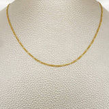 Cadena Figaro 1.7gr / 60cm / Oro Amarillo +1 18K &