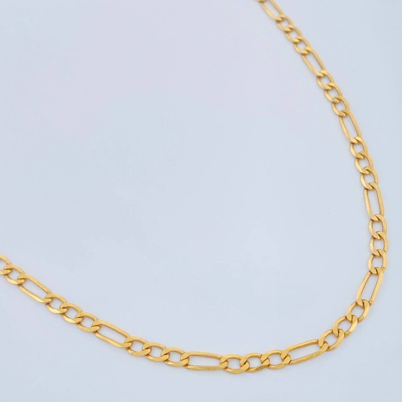 Cadena Figaro 6.05gr / 60cm / 2.1mm Oro Amarillo +1 18K &