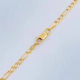 Cadena Figaro 6.05gr / 60cm / 2.1mm Oro Amarillo +1 18K &