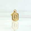 Dije Marco Letra D 0.35gr / 1.5cm Oro Amarillo
