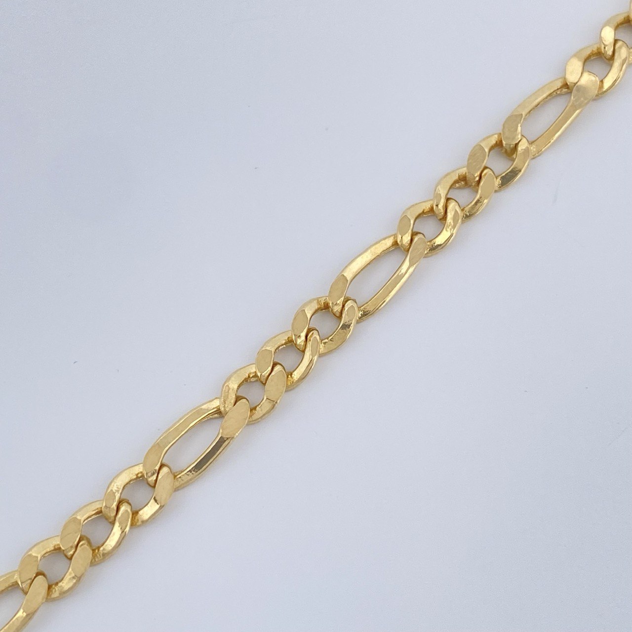 Pulso Figaro 3.2gr / 20.5cm / Oro Amarillo +1 18K &