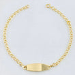 Pulso Bebé Aro Seguido Rectangular Ovalado 1.2 g / 14 - 12.5 cm / 2.3 mm Oro Amarillo 18K