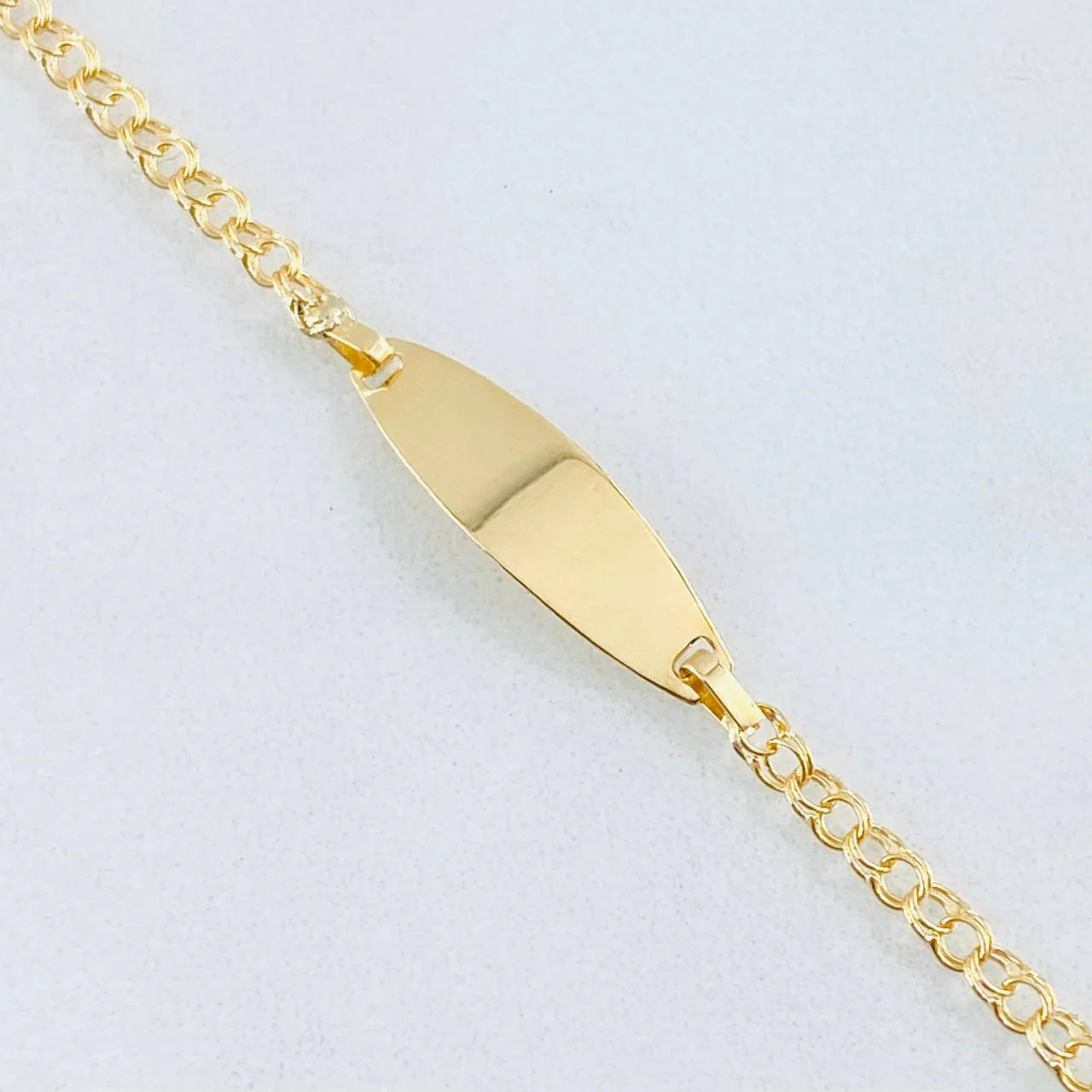 Pulso Bebé Aro Seguido Rectangular Ovalado 1.3 g / 15 - 13.5 cm / 2.3 mm Oro Amarillo 18K