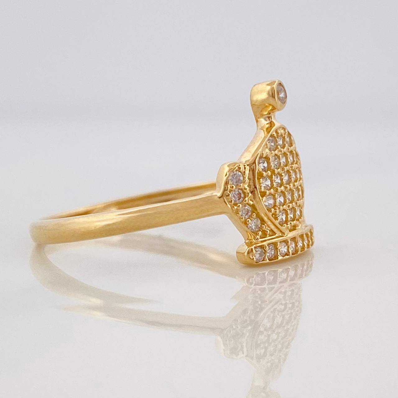 Anillo Corona 1.6g / T6 1/4 Oro Amarillo 18K