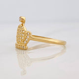 Anillo Corona 1.6g / T6 1/4 Oro Amarillo 18K