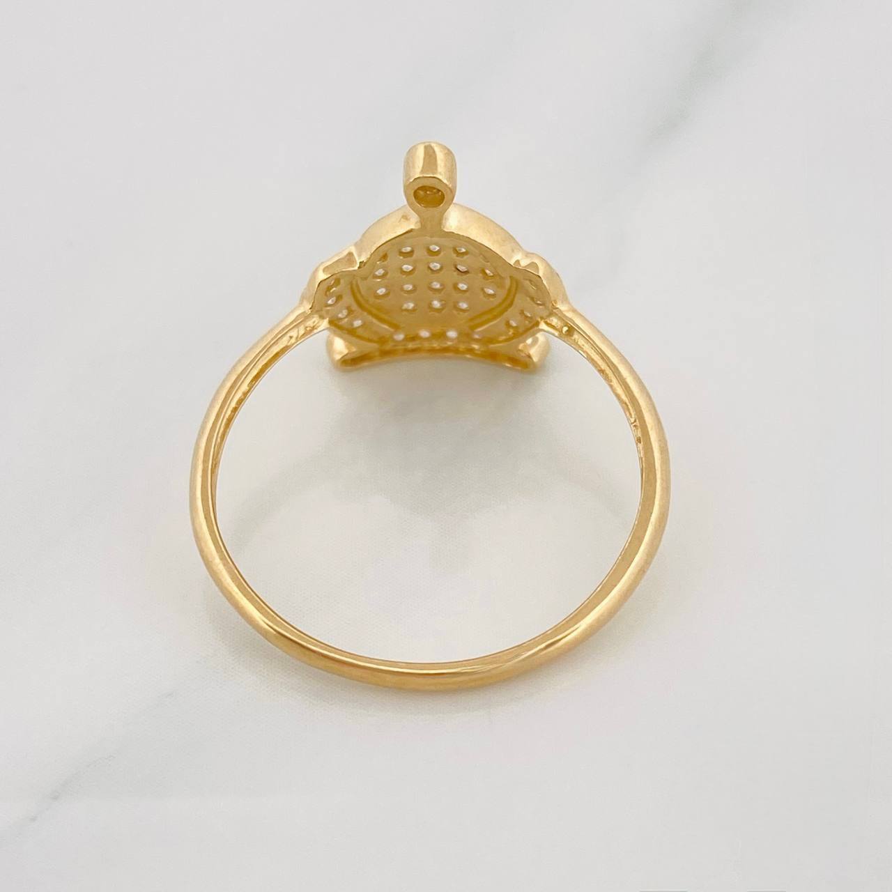 Anillo Corona 1.6g / T6 1/4 Oro Amarillo 18K