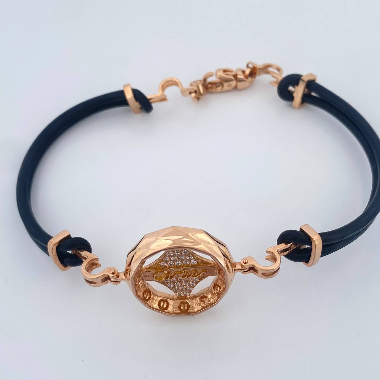 Pulso Estrella Tornillos 13.3gr / 23cm / Oro Rosa 18K &