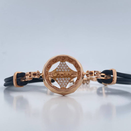 Pulso Estrella Tornillos 13.3gr / 23cm / Oro Rosa 18K &