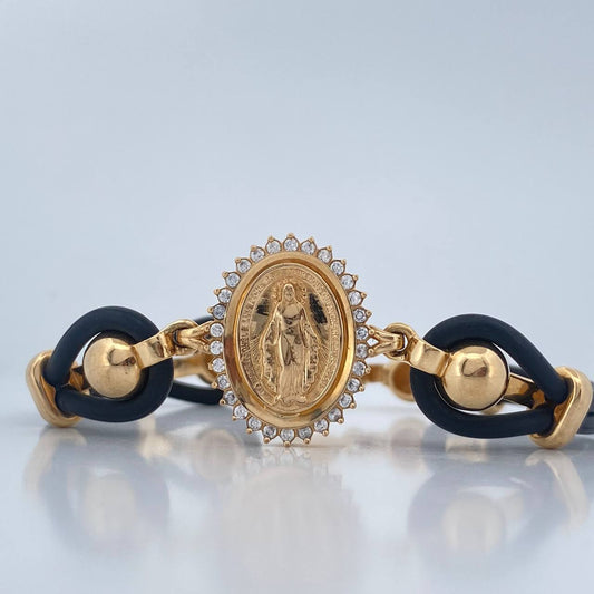 Pulso Virgen Milagrosa 19.7gr / 19cm / Oro Amarillo 18K &