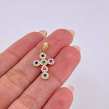 Dije Cruz Tupida 1.55 g / 2.5 cm Oro Amarillo 18K