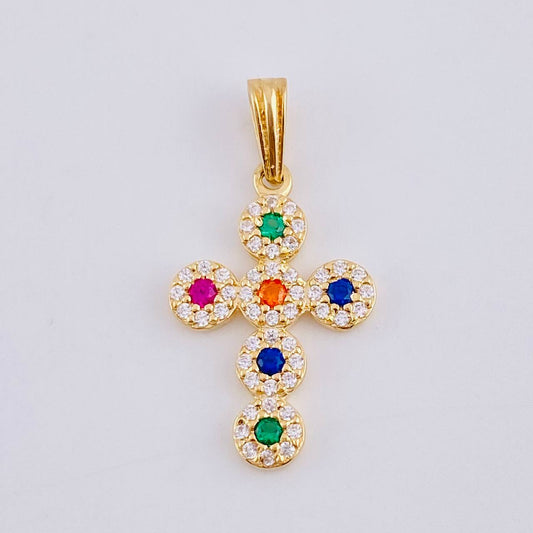 Dije Cruz Tupida 1.5 g / 1 in Oro Amarillo 18K