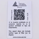 Dije Circulo 26pts Esmeraldas 1.75gr / 2cm / Oro Amarillo 18K *