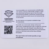 Anillo Solitario Gran Roca 2 Qts Esmeralda 3.6gr / T7 1/2 / Oro Amarillo 18K ©