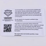 Anillo Solitario Gota Bordeada 1.6 Qts Esmeralda 4.65gr / T7 1/4 / Oro Amarillo 18K ©