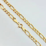 Cadena Figaro 6.7gr / 60cm / 4.5mm Oro Amarillo +1 18K *