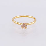 Piercing Chispa Circular 0.25gr / 1.2cm / Oro Amarillo 18K *