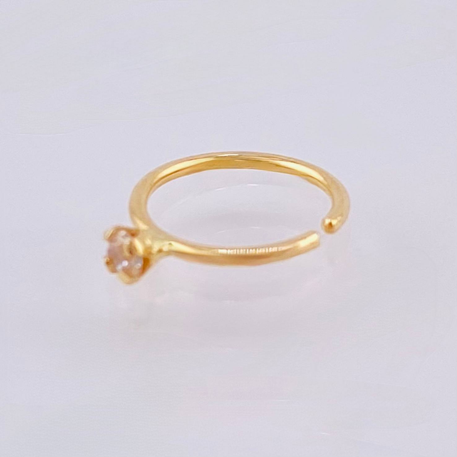 Piercing Chispa Circular 0.25gr / 1.2cm / Oro Amarillo 18K *
