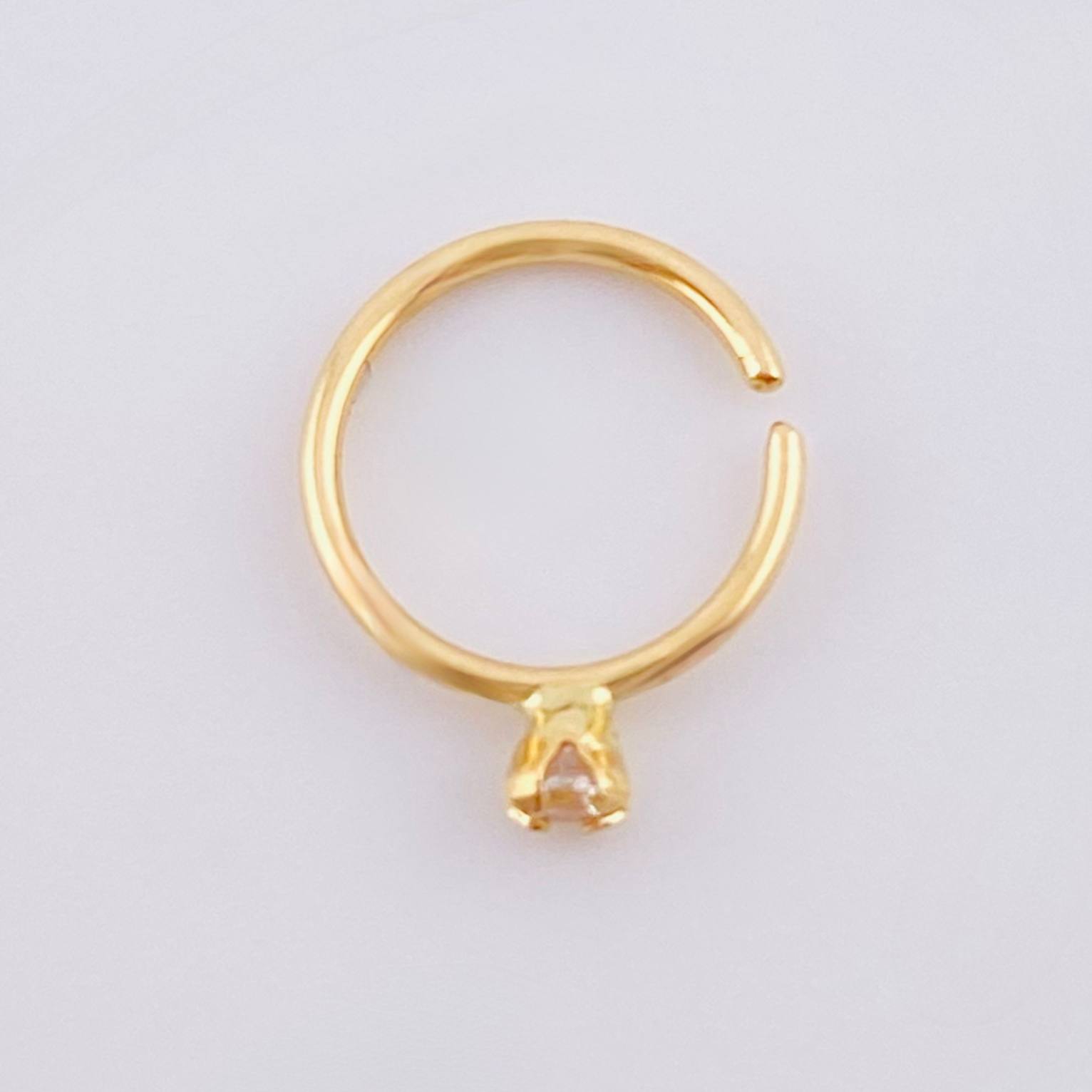 Piercing Chispa Circular 0.25gr / 1.2cm / Oro Amarillo 18K *