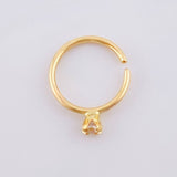 Piercing Chispa Circular 0.25gr / 1.2cm / Oro Amarillo 18K *