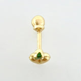 Piercing Destello Corazon 0.35gr / 1.1cm / Oro Amarillo 18K