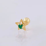 Piercing Chispa Estrella 0.3gr / 1.1cm / Oro Amarillo 18K