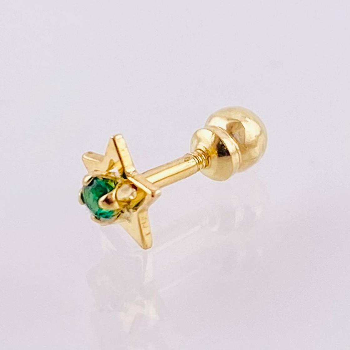 Piercing Chispa Estrella 0.3gr / 1.1cm / Oro Amarillo 18K