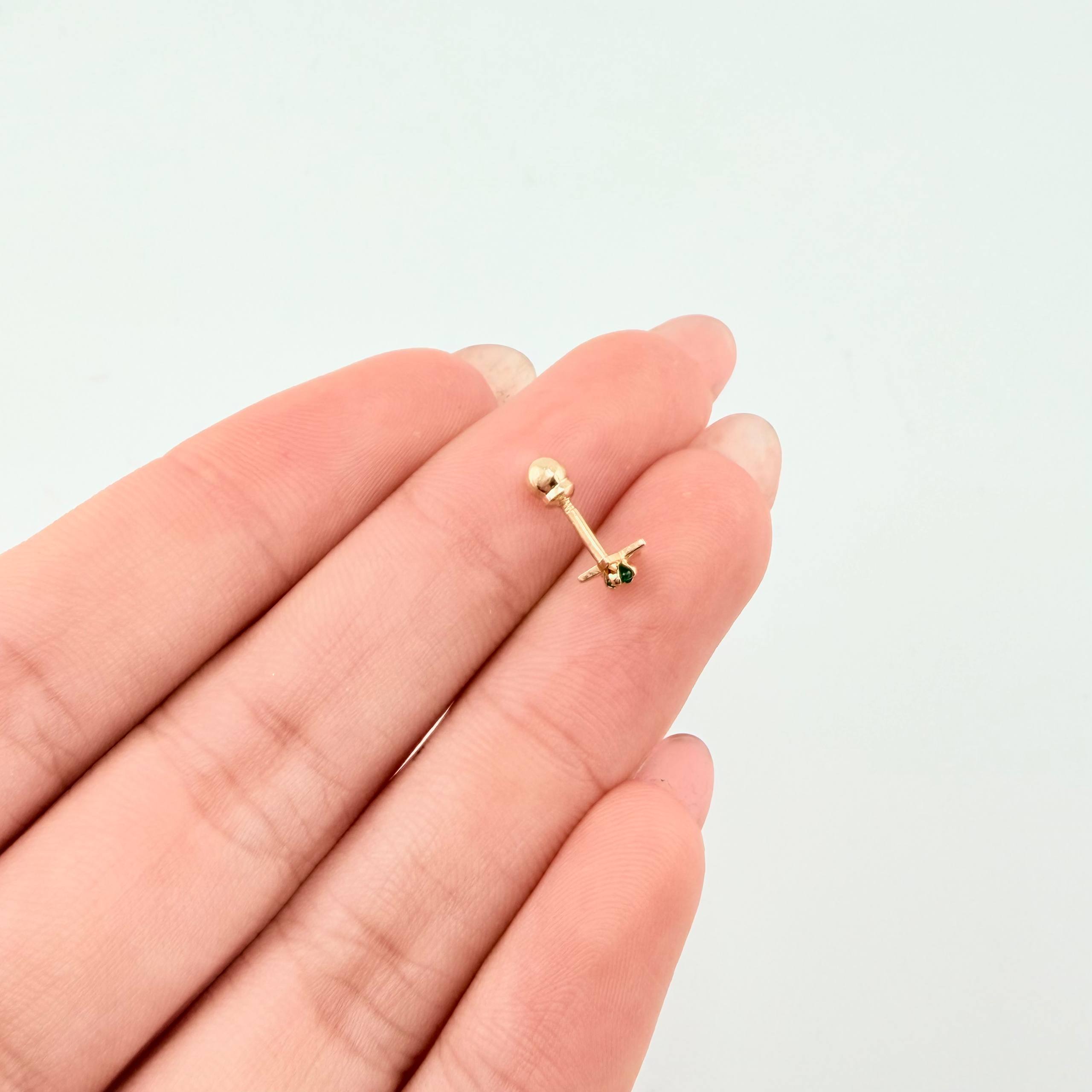 Piercing Chispa Estrella 0.3gr / 1.1cm / Oro Amarillo 18K