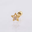 Piercing Chispa Estrella 0.3gr / 1.1cm / Oro Amarillo 18K *