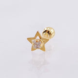 Piercing Chispa Estrella 0.3gr / 1.1cm / Oro Amarillo 18K ©