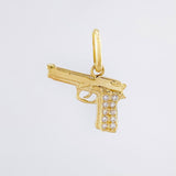 Dije Pistola 1.15gr / 1.5cm / Oro Amarillo 18K ©