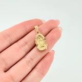 Dije Virgen Guadalupe Silueta Rallado 1.25gr / 2.5cm / Oro Amarillo 18K ©