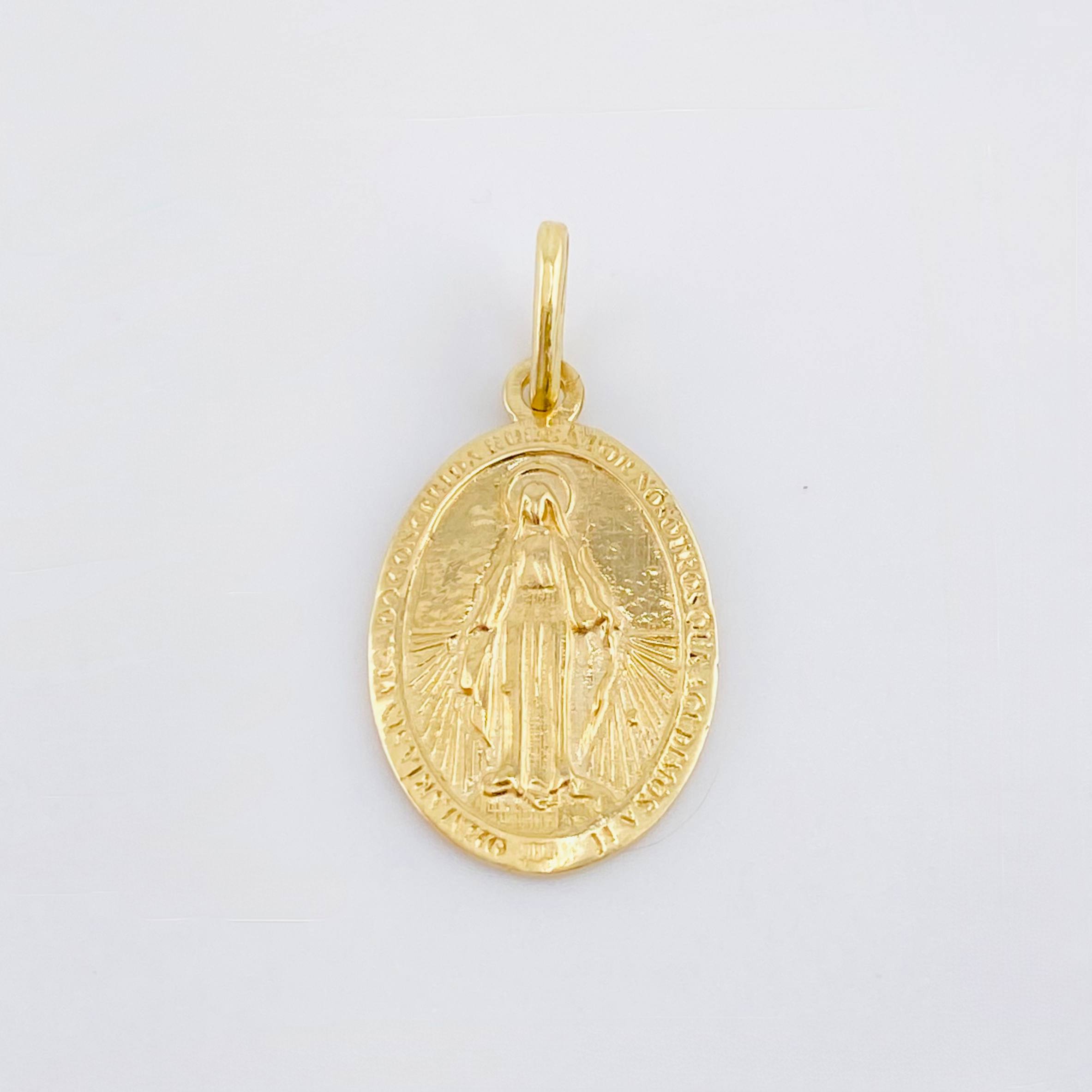 Dije Virgen Milagrosa 2.05gr / 2.5cm / Oro Amarillo 18K ©