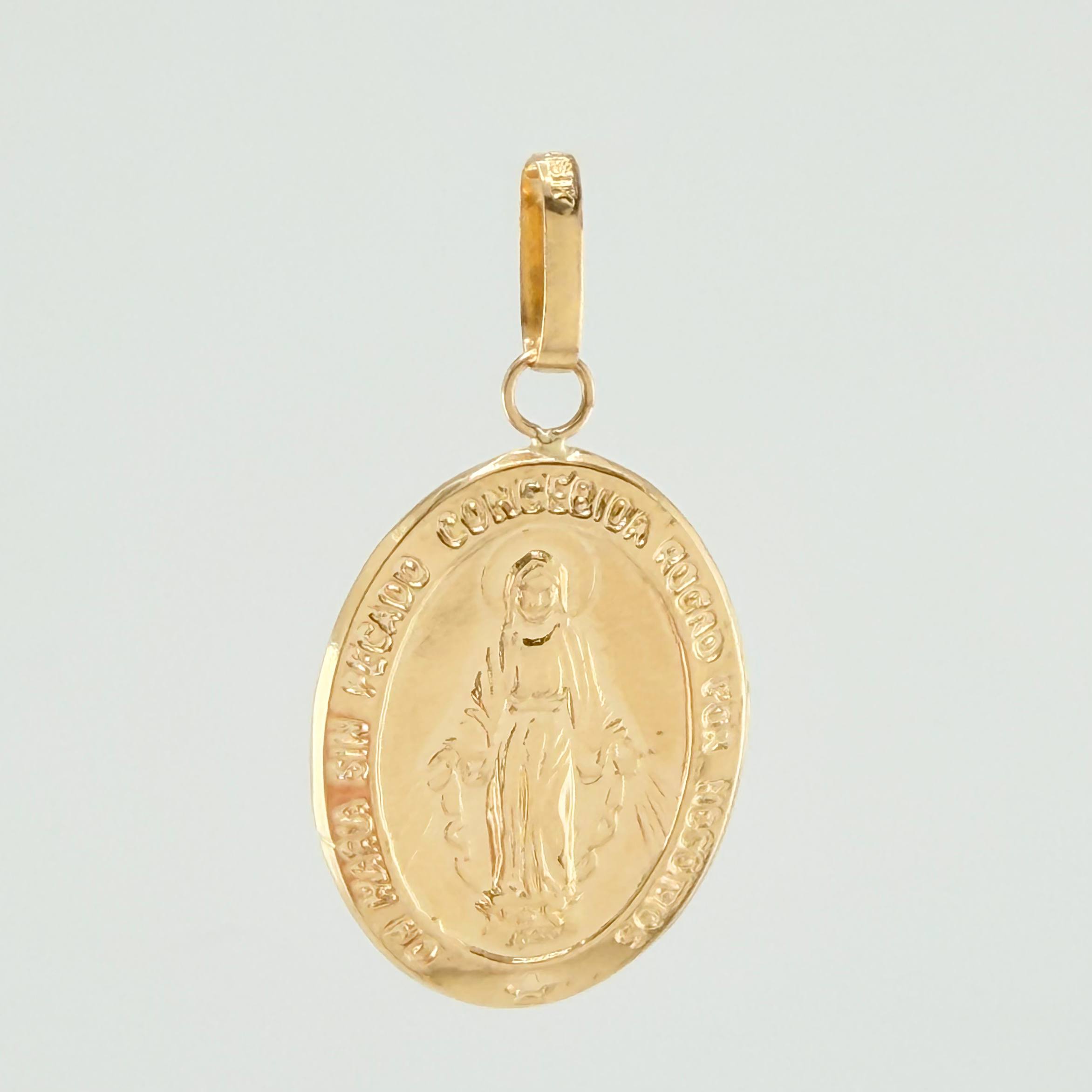 Dije Virgen Milagrosa 3.55gr / 4cm / Oro Amarillo 18K ©